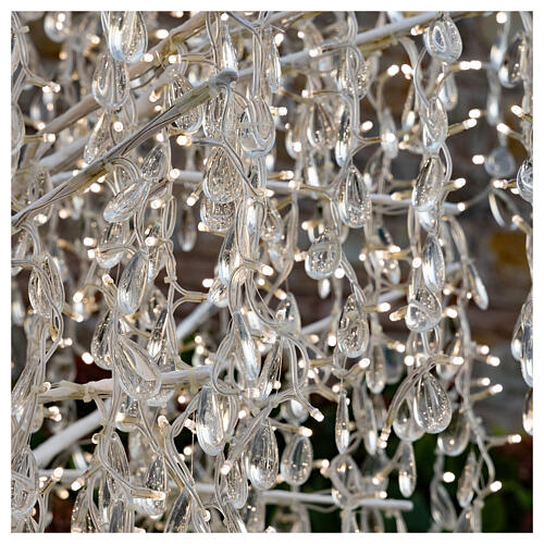 LED tree with warm white lights 240 cm for outdoors 2