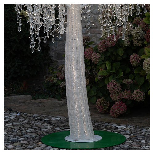LED tree with warm white lights 240 cm for outdoors 7
