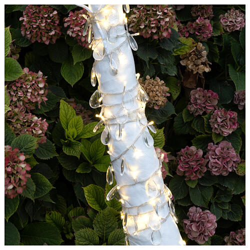 Albero luminoso ad arco LED bianco chiaro h 260 cm esterno 4