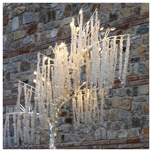 LED light tree, arc-shaped, pale white, h 260 cm, outdoor 3