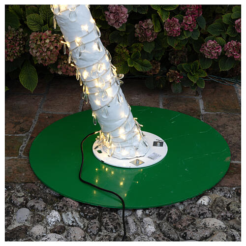 LED light tree, arc-shaped, pale white, h 260 cm, outdoor 9