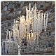 LED light tree, arc-shaped, pale white, h 260 cm, outdoor s3
