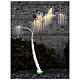 LED light tree, arc-shaped, pale white, h 260 cm, outdoor s5
