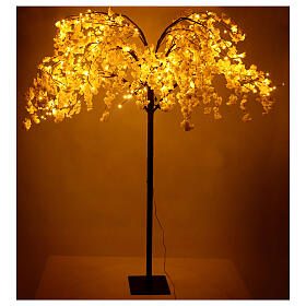 Arbre lumineux fleuri rose 288 LEDs 250x180x180 cm extérieur