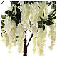 White flowering tree illuminated by 42 LEDs 120x50x50 cm outdoor s7