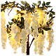 Arbre lumineux fleuri blanc 42 LEDs 120x50x50 cm extérieur s5