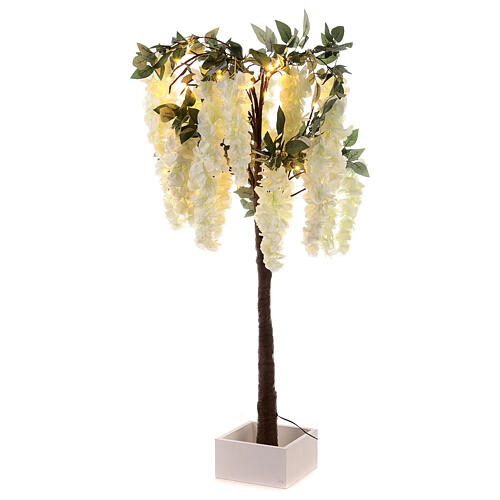 LED tree white flowers 42 LEDs 120x50x50 cm outdoor 4