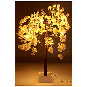 Pink flowering tree illuminated by 66 LEDs 120x80x80 cm outdoor
