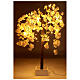 Árbol iluminado florido rosa 66 LED 120x80x80 cm exterior s1