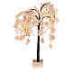 Árbol iluminado florido rosa 66 LED 120x80x80 cm exterior s3