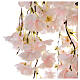 Albero illuminato fiorito rosa 66 LED 120x80x80 cm esterno s2