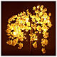 Albero illuminato fiorito rosa 66 LED 120x80x80 cm esterno s6