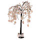 Albero illuminato fiorito rosa 66 LED 120x80x80 cm esterno s7
