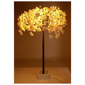 Pink flowering tree illuminated by 144 LEDs for outdoor 210x120x120 cm