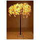 Albero illuminato fiorito rosa 144 LED 210x120x120 cm esterno s1