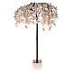 Albero illuminato fiorito rosa 144 LED 210x120x120 cm esterno s3