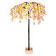 Albero illuminato fiorito rosa 144 LED 210x120x120 cm esterno s6