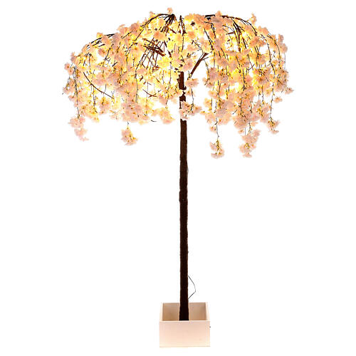 Pink flowering tree illuminated by 144 LEDs for outdoor 210x120x120 cm 6