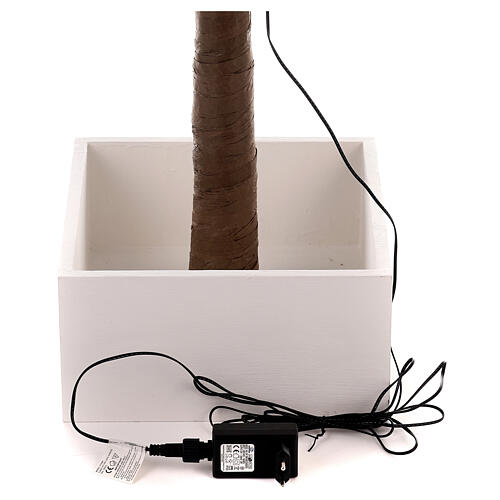 Albero illuminato fiorito bianco 96 LED 200x90x90 cm esterno 8