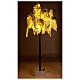 Albero illuminato fiorito bianco 96 LED 200x90x90 cm esterno s1
