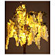 Albero illuminato fiorito bianco 96 LED 200x90x90 cm esterno s3