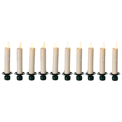 LED-Kerzen für Weihnachtsbaum mit Fernbedienung, 10-teiliges Set 2