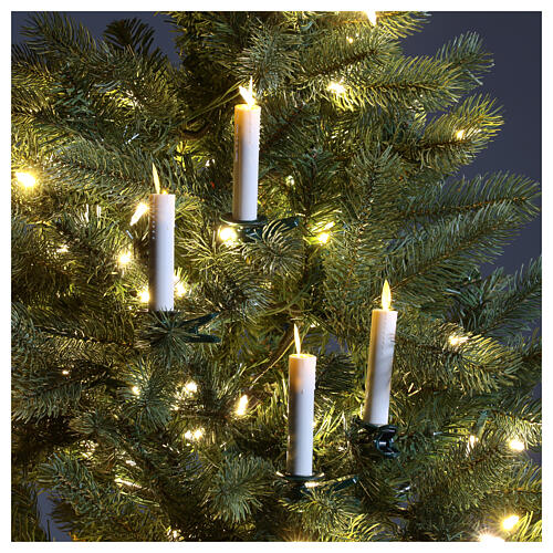 LED Christmas tree candles with remote control set 10 1