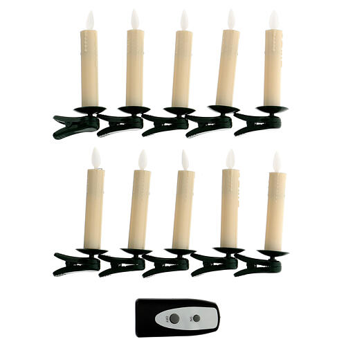 Velas LED para árvore de Natal com controle remoto 10 peças 4