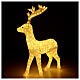 Warm white reindeer light, 370 LEDs, indoor, h 135 cm s6