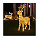 Warm white reindeer light, 370 LEDs, indoor, h 135 cm s2