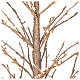 Light tree, h 150 cm, champagne-coloured glittery 186 LEDs, indoor s6
