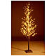 Árbol luminoso H 150 cm 186 LED purpurina champaña interior s1