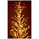 Árbol luminoso H 150 cm 186 LED purpurina champaña interior s2