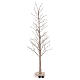 Arbre lumineux h 150 cm 186 LEDs paillettes couleur champagne pour intérieur s7