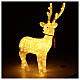 LED reindeer with collar, 200 warm white lights, indoor, h 100 cm s4
