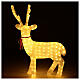 LED Reindeer with collar in warm white 200 LEDs indoor H 100 cm s6