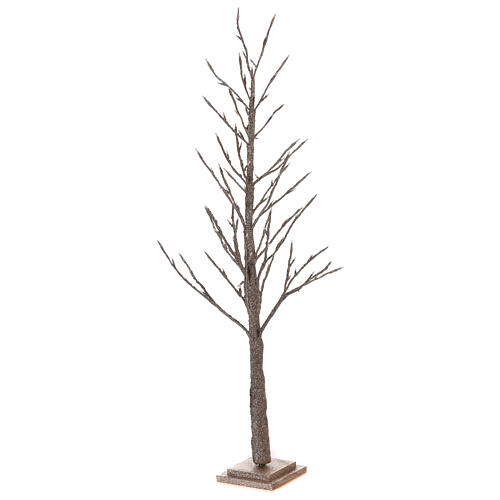 Albero luminoso faggio H 120 cm 114 LED glitter color champagne 5