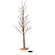 LED lighted birch tree H 120 cm 114 LED glitter champagne color s6