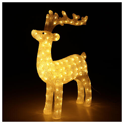 Leuchtendes Rentier mit 160 warmweißen LEDs, 75 cm 6