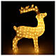 Renifer świecący, światło białe ciepłe, 160 światełek LED, do wnętrz, wys. 75 cm s1