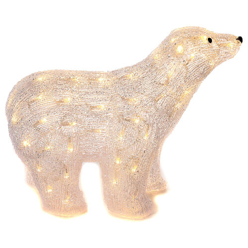 Urso luminoso de pé 80 LED branco quente 40x50x20 cm 2