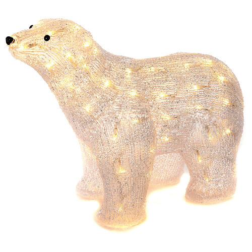 Urso luminoso de pé 80 LED branco quente 40x50x20 cm 4