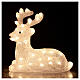 Lying LED reindeer with 50 cold white lights s1