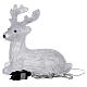 Lying LED reindeer with 50 cold white lights s6