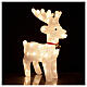 Luminous reindeer, 50 cold white LED, 38 cm s3