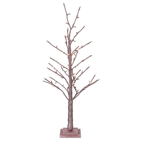 Luminous pink beech tree 90 cm, 78 warm white LED, indoor 4