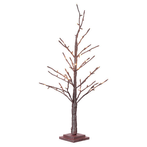 Luminous pink beech tree 90 cm, 78 warm white LED, indoor 5