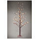 Árbol luminoso rosa haya 90 cm 78 led blanco cálido uso interior s3