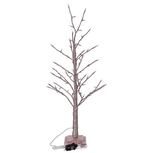 Arbre lumineux rose type hêtre 90 cm 78 LEDs blanc chaud intérieur 6