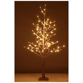 Luminous pink beech tree 120 cm, 114 warm white LED, indoor
